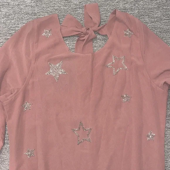 NWT Chaser Beaded Star Mini Dress - Picture 6 of 9